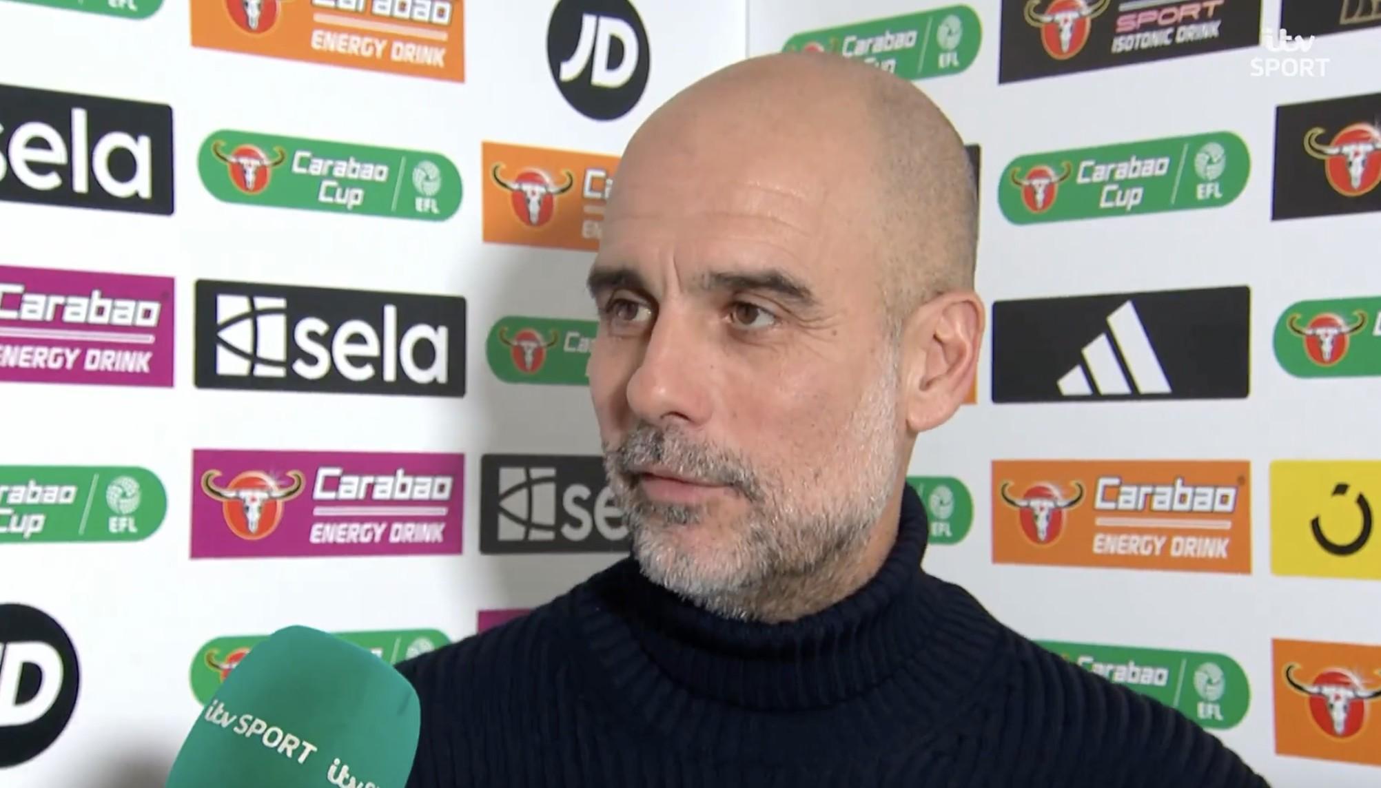 世界杯直播下载-对英联杯有特殊感情吗?瓜帅:还可以,奖杯两年后就被遗忘了